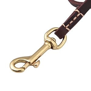 Dog Leash, 4ft 5ft 6ft Geniune Leather Dog Leash for Small Dogs, Dog Training Walking Running Brown Dog Leash, 4ft 5ft 6ft Geniune Leather Dog Leash for Small Dogs, Dog Training Walking Running Brown