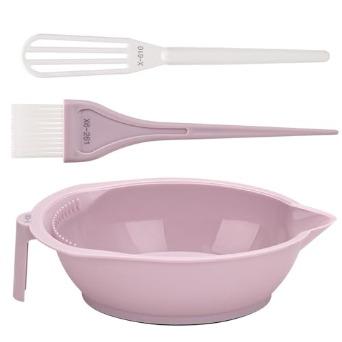 ヘア染料ぬりえキットティンティングボウル泡立てるブラシセットツールサロンヘアブラシと泡立て器セットの色合いのカラーミキサー