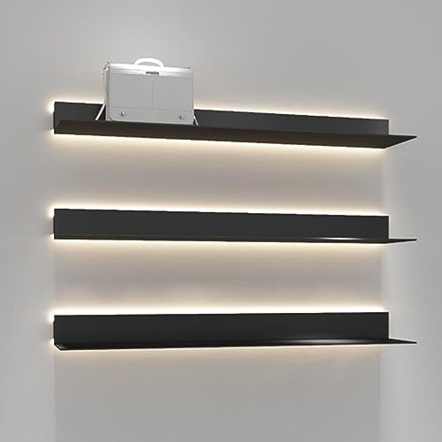 Étagères flottantes pour illuminer un salon sombre étagère LED 120cm