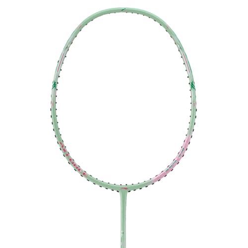 Image of Li-Ning Axforce Cannon AYPW013-4 Unstrung Badminton Racquet, Carbon Fiber Frame, Head Heavy, Light Gauze /Green, for Competitive Players (4U5)