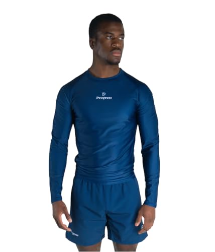 Progress Jiu Jitsu Academy Long Sleeve Rashguard | Comfortable & Durable BJJ Rash Guard | Flexible Rash Guard for Grappling