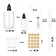 Bearrerp Tropfflasche, 32 Stk Liquid Flaschen12x100ml+10x10ml Dropper Bottle Quetschflaschen, mit Kindersicherung Deckel,zum Befüllen Dosierflasche, Inkl Trichter Messbecher Etiketten Transfer Pipette
