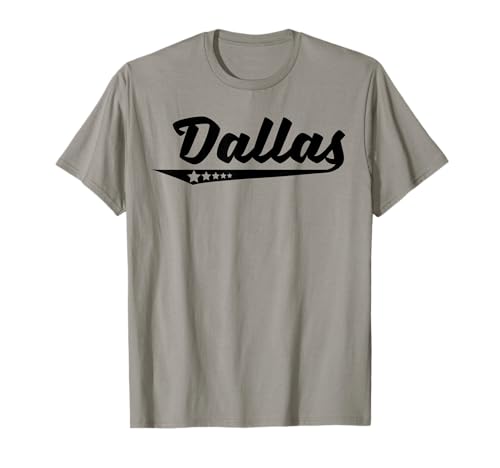 Vintage Dallas TX Stars Logo Retro Camiseta Camiseta