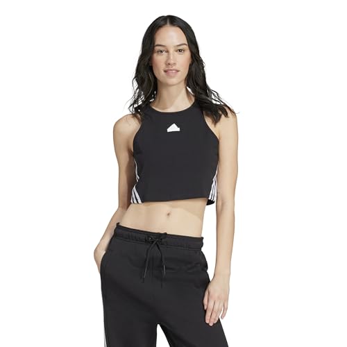 T-shirt sans manches Adidas Future Icons 3 Stripes noir taille L pour homme
