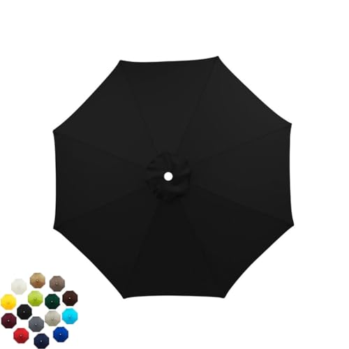 Toldo de Repuesto para Sombrilla de Patio Cubierta Superior para Sombrilla de Exterior con 6 Varillas/8 Varillas para Sombrillas Estándar Voladizas y de Balcón