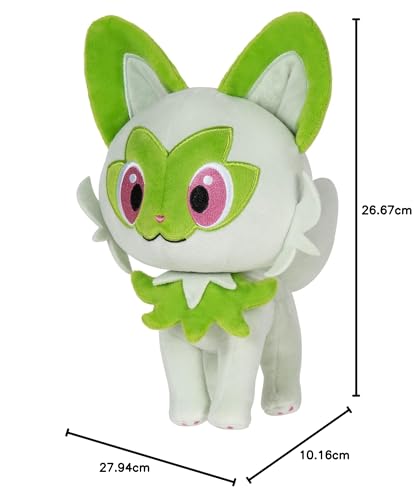 Pokémon Sprigatito Plush - 8-Inch Pokemon Plush with Authentic Details, Multicolor, 20,3 cm - Image 3