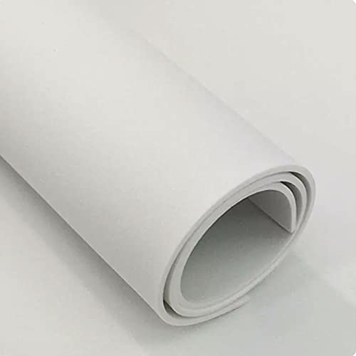 1Mx2M クラフトフォームボード EVAフォームボード フォームステッカー 紙 スポンジカード アート&クラフト 子供用 子供用 厚さ1-5mm 10色あり (Color : White, Size : T5mm)