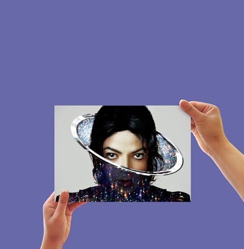 Image of Cardstock Michael Jackson Posters Set Of 8,A4 Size 12X8 Inch - Mj Poster-Music Posters For Wall - Music Album Posters - Music Related Gifts - Music Stickers For Wall - Song Posters - Music Wall Decor
