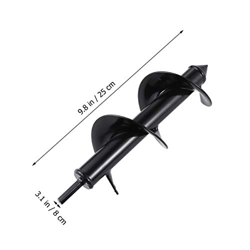 BESPORTBLE, broca para jardim e plantas, bulbo de flor de helicóptero, furo espiral, escavador, esca