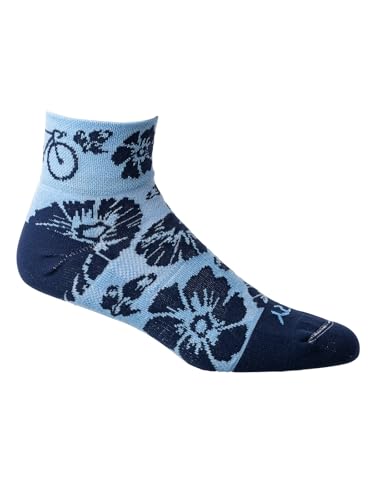 Image of Terry Cycling Air Stream Bike Socks for Women Sports Running & Cycling Mesh Ventilated Breathable Athletic Crew Ankle Sock