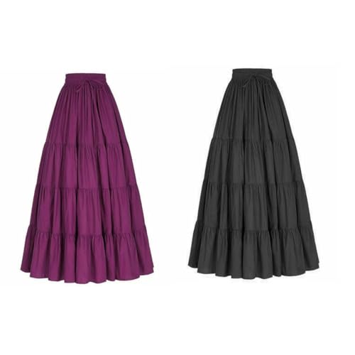 JANAK Girl's Crepe Fabric Long Frill Skirt 584