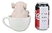 Ebros Gift Adorable Babe Pink Teacup Pig Figurine 5.25