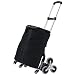 Carrello della Spesa con Ruote, Carrello della Spesa Pieghevole, Carrelli Multiuso Portatili, Carrelli della Spesa per La Spesa, Carrello per Scale, Lavanderia, Viaggio, Libro