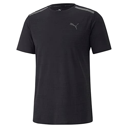 Puma Mens Train Jacquard Ss Tee Training Casual Tops Casual Breathable - Black - Size Xxl #TOP10