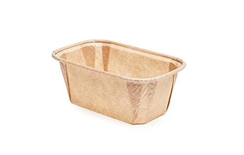 Ecopack Moule pour miniplumcake en papier antiadhésif, résistant jusqu'à 220°C, dimensions 80 x 40 x 40 mm Cover