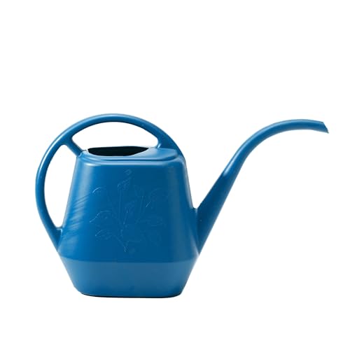 Image of Bloem Aqua Rite Watering Can: 56 Oz - Classic Blue - Large Capacity, Extra Long Spout, Durable Plastic, One Piece Construction, for Indoor & Outdoor Use, Gardening
