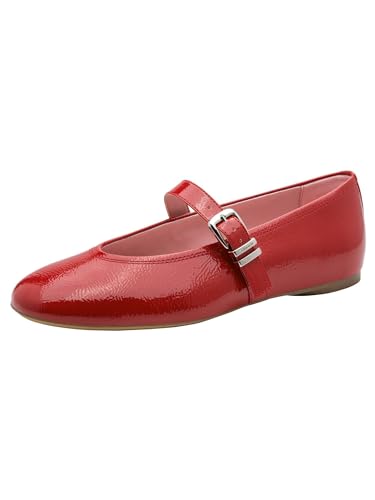 Tamaris Femme Ballerine avec bride plate rouge 39 EU