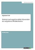 Positiver und negativer Affekt. Konstrukte des subjektiven Wohlbefindens 3668003424 Book Cover