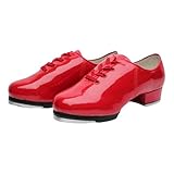 Yummsion Zapato Baile Claqué,Zapatos De Entrenamiento De Claque,Tap Zapatos Claqué,CóModo Y Resistente Al Desgaste,Vibrante Y Moderno,para Salsa Latin Vals Rumba Swing Disco Samba Tango Tap