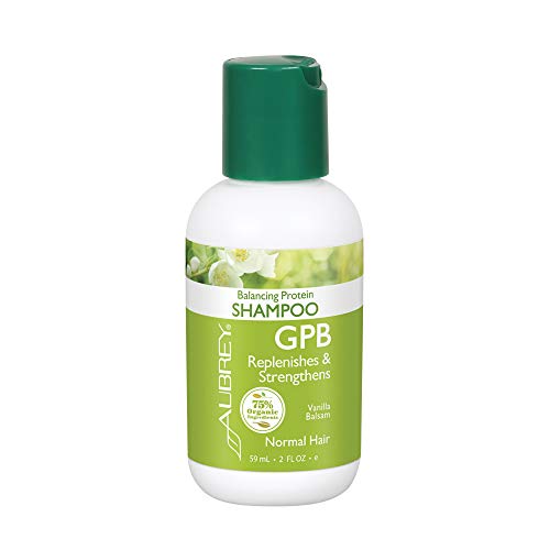 Aubrey GPB Balancing Protein Shampoo | Replenishes, Strengthens & Nourishes Damaged Hair | Aloe & Shea Butter | 75% Organic Ingredients | 2oz