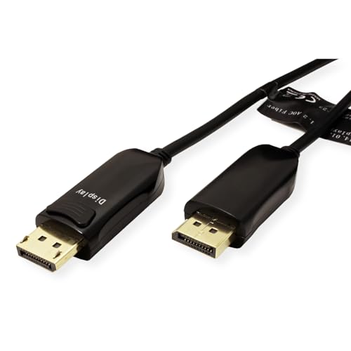 ROLINE DisplayPort v1.4 Cable (AOC) ST/ST 15m, black, 15 m - Image 2