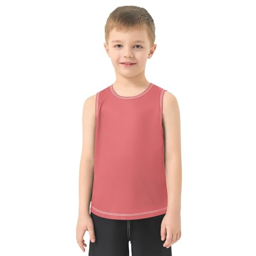 J JOYSAY Fondant Pink Boys Tank Top Sleeveless Muscle Shirts Quick Dry Kids T-Shirts 3-15T2