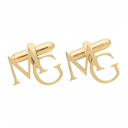 tunglaze Personalized Initial Gold Initial Name Cufflinks for Men, Groom Wedding, Men's Shirt, Letter Custom Cufflink, Groom Cufflinks Button, Custom Monogram Letters-picture-22