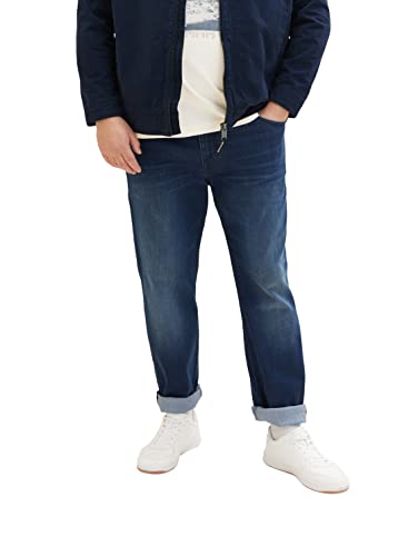 TOM TAILOR Herren Plussize Slim Jeans 1037145, 10120 - Used Dark Stone Blue...