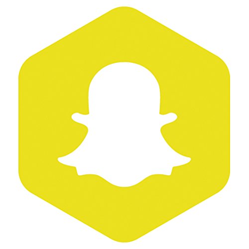 Snapchat Social Media Designs Selbstklebende Vinyl-Aufkleber | Autoaufkleber | Fensteraufkleber | Wandkunst | Schaufenster | Kunst Dekoration | Türschild