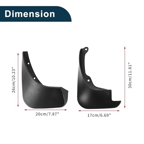 Image of Mud Flaps Splash Guards for Toyota Yaris 2006-2013 Front & Rear Mud Guards W /Mount Accessories