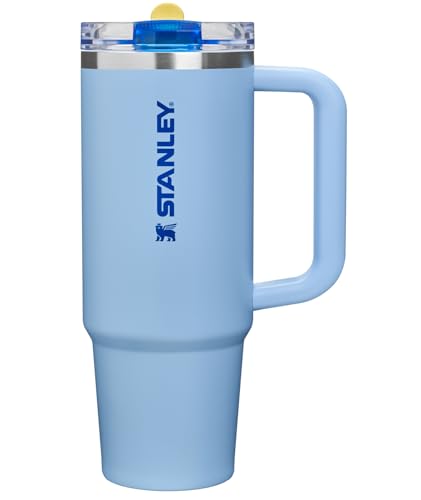 Image of STANLEY Quencher ProTour Flip Straw Tumbler with Leakproof Lid 30 oz | Built-in Straw and Handle | Cup Holder Compatible for Travel | insulated Stainless Steel Cup | BPA-Free | Cornflower Admiral Blue