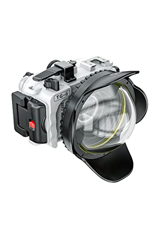 Olympus TG-6 防水ケースセット Amazon | Seafrogs Olympus TG6用防水ケース、ドームポートと