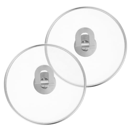 PRETYZOOM 2pcs Stainless Steel Cooking Splatter Screen Oil Splash Guard for Frying Pan Versatile Grease Protector Mesh Design for Frying Boiling Straining