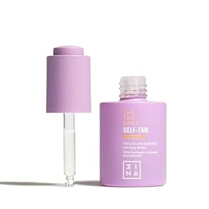 3INA MAKEUP – The Tan Easy Self-Tan Face Drops – Bräunungstropfen mit Panthenol – Natürliche Bräune – Selbstbräunungstropfen mit Leichte Geltextur – Alle Hauttypen – Vegan – Cruelty Free