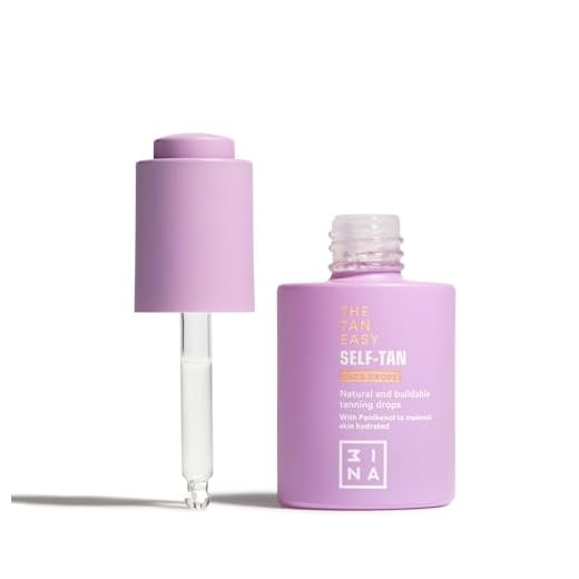 3INA MAKEUP - The Tan Easy Self-Tan Face Drops - Gotas Bronceadoras con Pantenol - Bronceado Modulable Natural - Gotas Bronceadoras con Textura de Gel Ligera - Secado Rápido - Vegan - Cruelty Free
