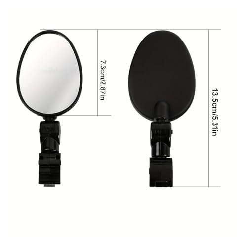 Espejo retrovisor para motocicleta giratorio 360 grados con visión de gran angular 6