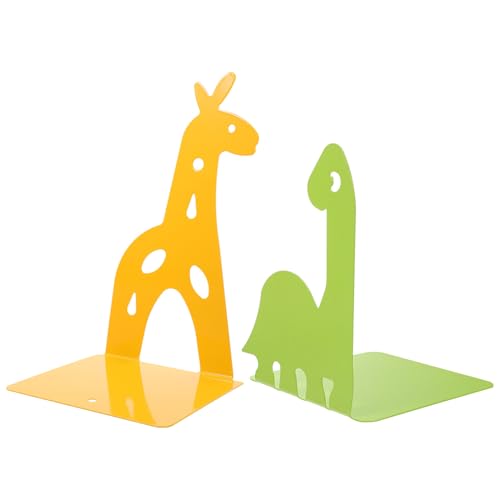Serre-livres enfant dinosaure et girafe antidérapants pour décorer la chambre et le bureau