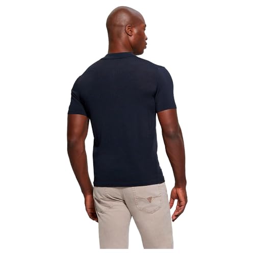 GUESS Men's Dane Tech Short Sleeve Polo Sweater2