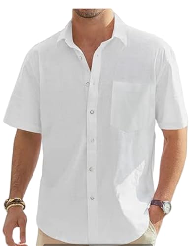 Hauts d'été en lin pour homme avec finitions haut de gamme taille M