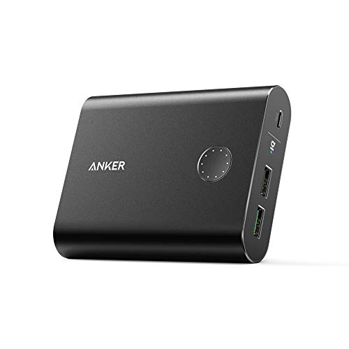 Anker PowerCore+ 13400 with Quick Charge 3.0 (Output Only), Premium Aluminum 13, 400mAh External Battery Charger with Qualcomm Quick Charge Output for iPhone, iPad, Samsung and More