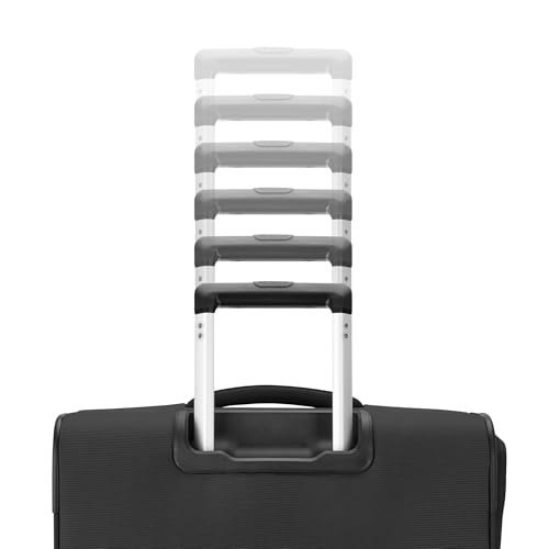 Image of Samsonite 2-PC Soft-Sided 21 /29 inch (Carry-On & Large Checked), Lightweight Expandable Element Luggage Set with 2 Front & 1 Side Pocket, Four Spinner Wheels, Adjustable Handle, Durable- Black
