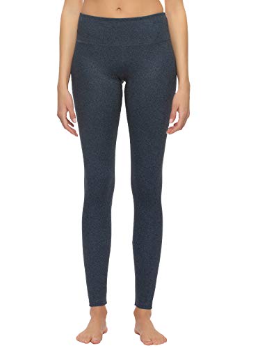 Felina | Sueded Athletic Leggings | Slimming Waistband (Indigo Denim, Medium)