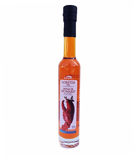 Sogelco Lobster Grapeseed Oil – Infused with 100% Real Lobster – 6.8 oz (200mL) – All-Natural, GMO-Free, Sustainable Seafood Oil for Cooking &amp; Finishing