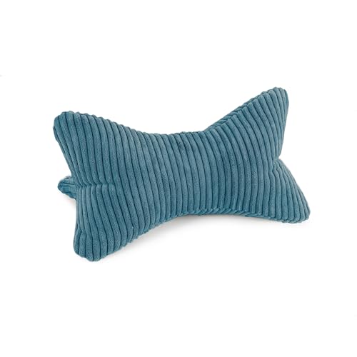 Bookiepad Leseknochen, Nackenrolle Cozy Shara, im Cord Design, ergonomische Form für Nacken- oder Lendenstütze, 42 x 22 cm, Flexible Stütze für...