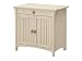 Bush Furniture Salinas Secretary Desk with Keyboard Tray and Storage Cabinet in Antique White