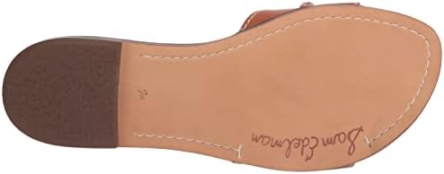 Sam Edelman Women's Gaige Flat Sandal, Saddle/Rich Cognac/Natural, 7 | Image 3