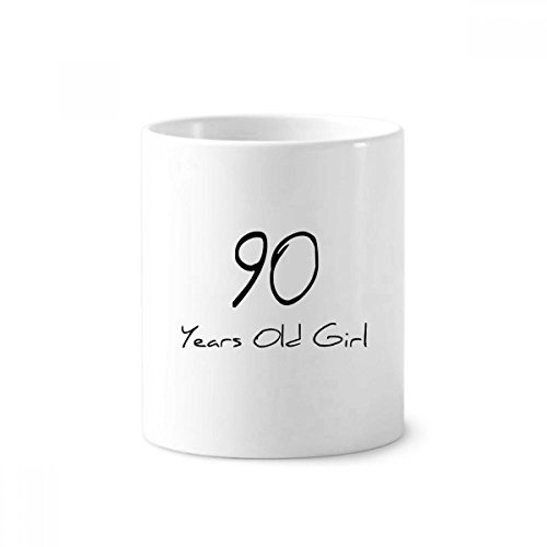 Cadeau 90 ans fille tasse en céramique blanche de longévité de 9.6cm