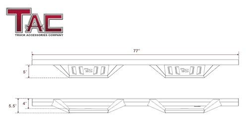 Estribos para Tacoma 2024-2026 Doble Cabina 2 piezas miniatura 4