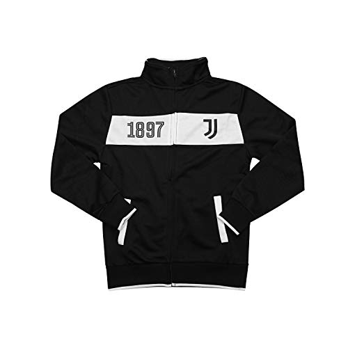 Icon Sports Soccer Track Jacket – Official Boy s Juventus FC Juve World Football Club Team Casual Full Zip Up Active Youth Training Top JV52TJ-2 YL