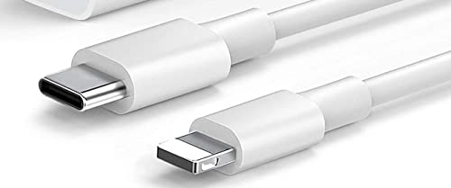 Image of 20 Watt 3.3Ft Lightening Data USB Type C Cable For iPhone 14 /14 Pro /14 Pro Max /14 Plus /13 /13Pro /12 /12 Pro /11 /11Pro,White